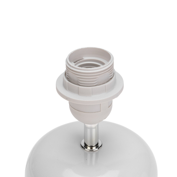 Светильник декоративный настольный Форте, основание белого цвета, белый абажур, цоколь Е27, 60Вт REXANT