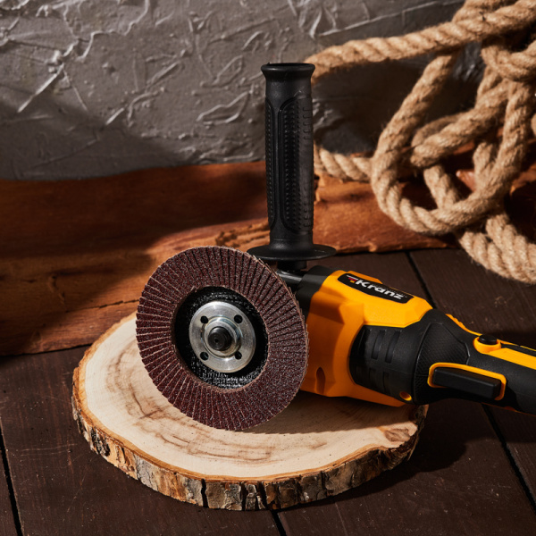 Круг лепестковый торцевой, P80, 115х22,2мм KRANZ