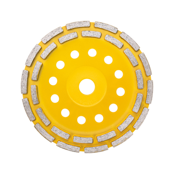 Чашка алмазная шлифовальная, двухрядная, 180х22,2мм KRANZ