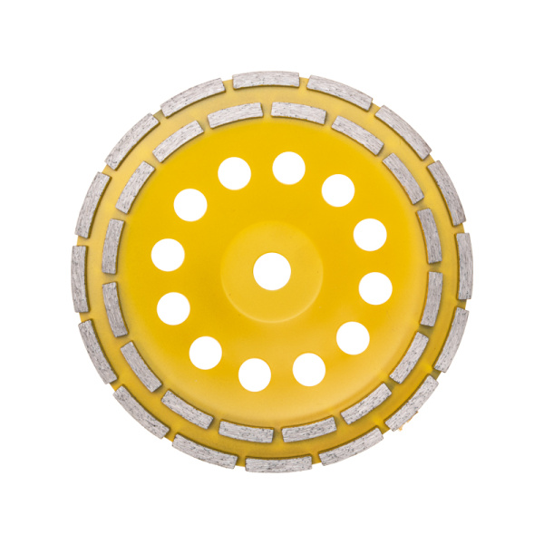 Чашка алмазная шлифовальная, двухрядная, 230х22,2мм KRANZ