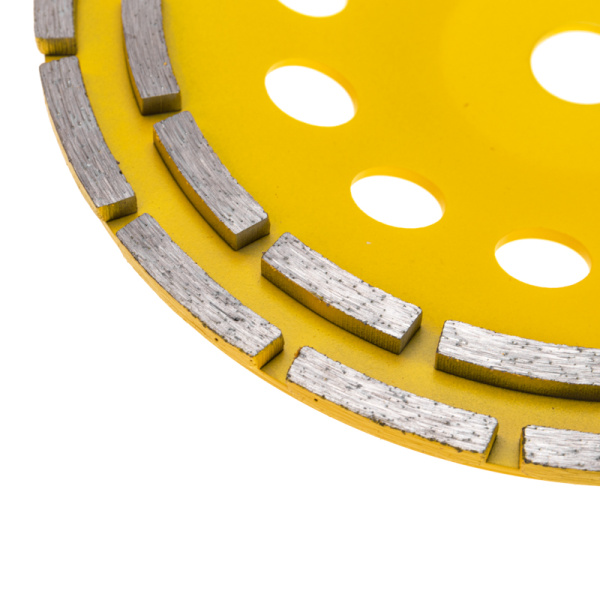 Чашка алмазная шлифовальная, двухрядная, 230х22,2мм KRANZ