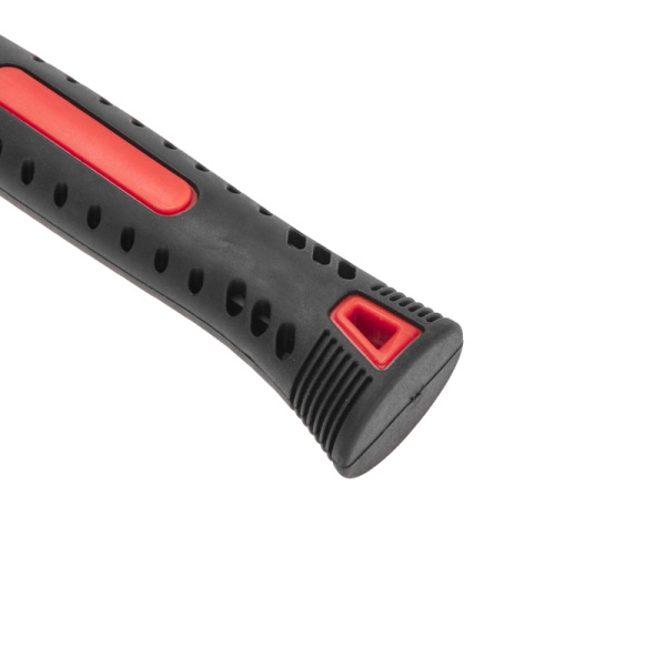 Киянка резиновая KRANZ 225 г, черно-белая резина, фибергласовая рукоятка