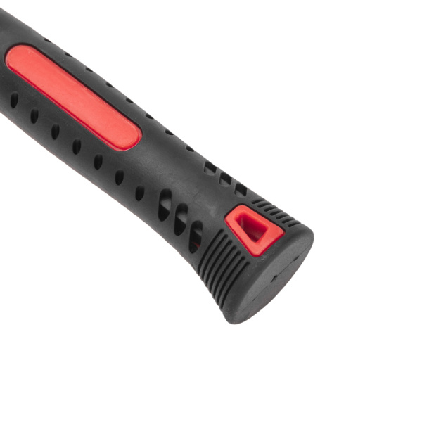 Киянка резиновая KRANZ 680 г, черно-белая резина, фибергласовая рукоятка