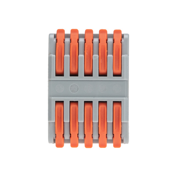 Клемма СМК 222-425 проходная 5 полюсов (0,08-4мм²), серая (30 шт/уп) REXANT