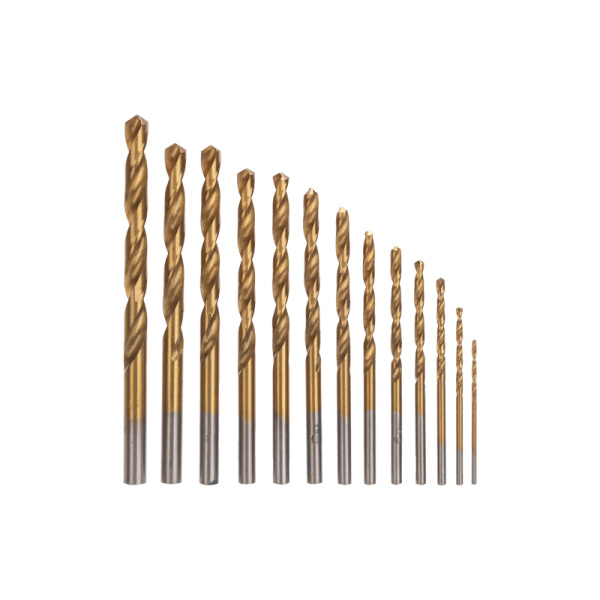 Набор сверл по металлу, 1,5-6,5мм (через 0,5мм, 3,2мм, 4,8мм), НSS, ТИТАН, цилиндрический хвостовик, металлический кейс, 13 шт. KRANZ