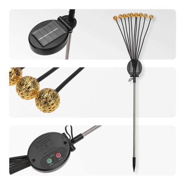 Светильник грунтовый Лалели, 3000К, встроенный аккумулятор, солнечная панель, коллекция Стамбул REXANT