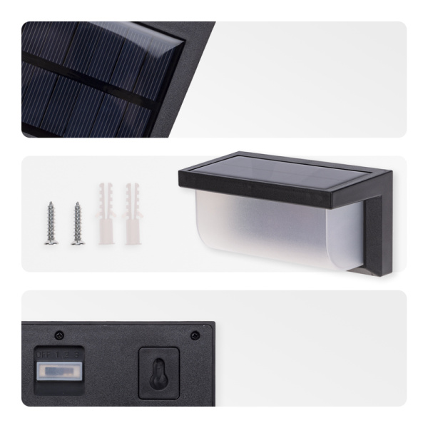 Светильник садовый Карнаби, 4000К, встроенный аккумулятор, солнечная панель, коллекция Лондон REXANT