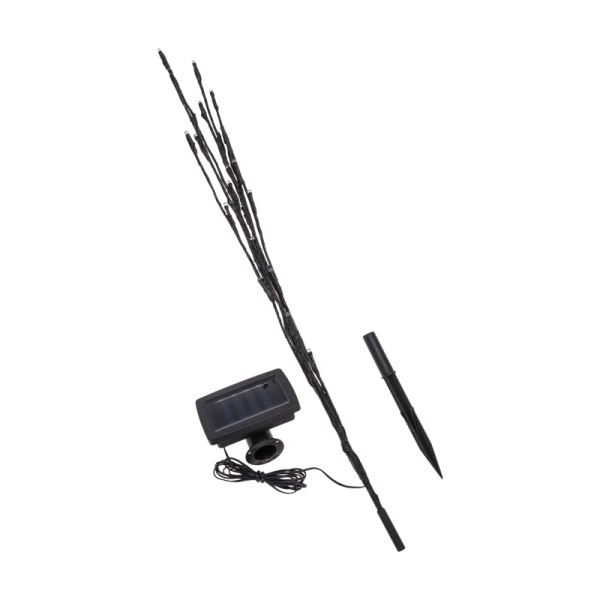 Светильник грунтовый Верба, 3000К, встроенный аккумулятор, солнечная панель REXANT