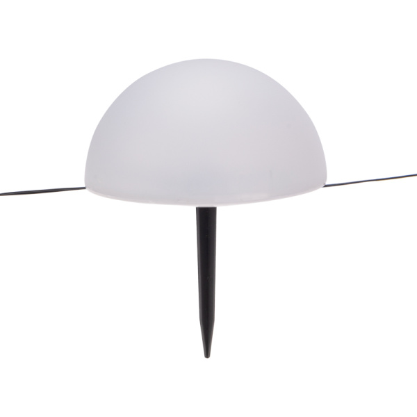 Светильник грунтовый Полусфера, 3000К, встроенный аккумулятор, солнечная панель REXANT