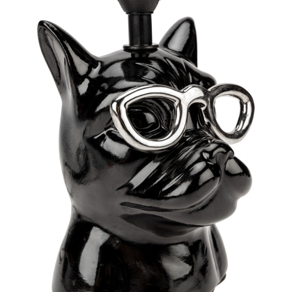 Светильник декоративный настольный МОБИ "Бульдог", с цоколем Е14, 40Вт, цвет черный REXANT