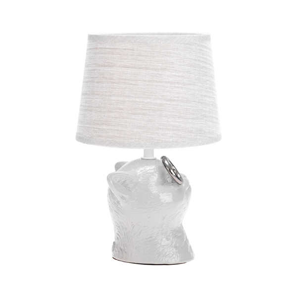 Светильник декоративный "Кот в очках", цоколь Е14, 40Вт, белый REXANT