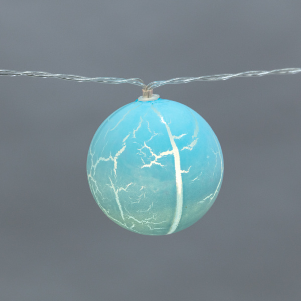 Гирлянда светодиодная Карамельки 1,5м, 10LED, прозрачный ПВХ, теплый белый, питание USB NEON-NIGHT