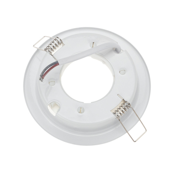 Комплект лампы и светильника GX53 «КОМФОРТНЫЙ НЕЙТРАЛЬНЫЙ БЕЛЫЙ» лампа 10,5 Вт нейтрального белого цвета свечения 4000 K и светильник под лампу GX53 белого цвета (604-064+608-001) REXANT