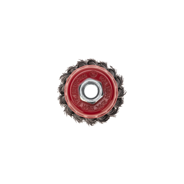 Щетка чашечная для УШМ, крученая стальная проволока, 65мм, М14 KRANZ