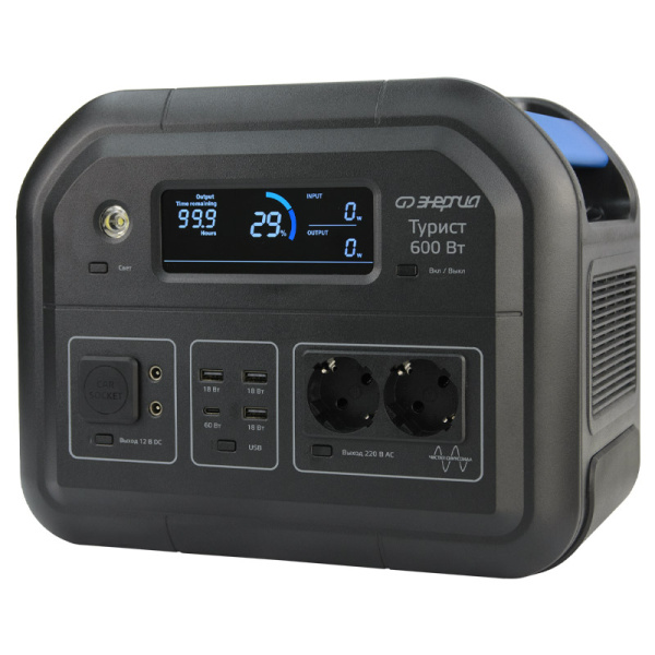 Портативная зарядная станция Энергия Турист 600 Вт