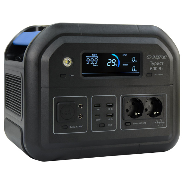 Портативная зарядная станция Энергия Турист 600 Вт