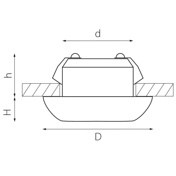 071116 Светильник MONDE LED 1W 80LM 18G БЕЛЫЙ 4000K