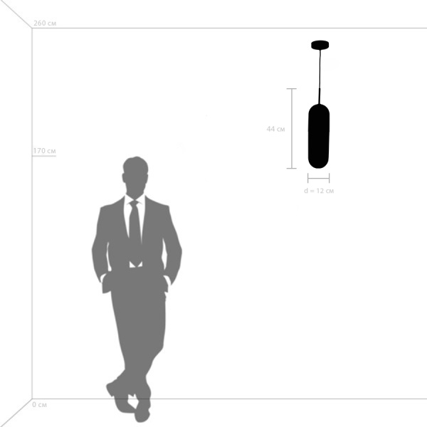 690011 Люстра RAMO 1х40W E27 БРОНЗА/ПРОЗРАЧНЫЙ