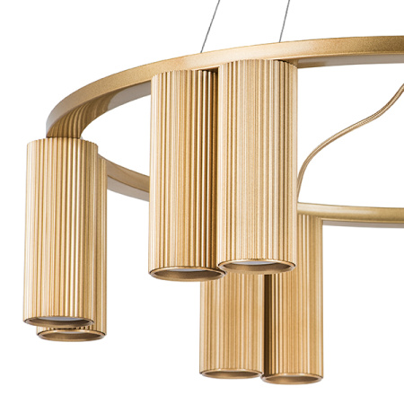 718123 Люстра ROMA 12х28W GU10 (led) CHAMPAGNE GOLD