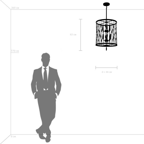 725163 Люстра FIRENZE 6х40W E14 ЗОЛОТО