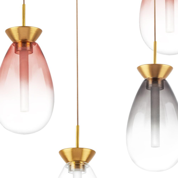 805169 Люстра COLORE LED 6х4W 1100LM ЗОЛОТО/МУЛЬТИКОЛОР 3000K