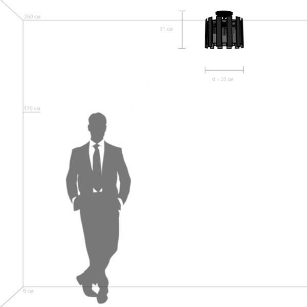 712044 Люстра AGAVE 3х40W E27 СЕРЕБРО С ПАТИНОЙ/ПРОЗРАЧНЫЙ