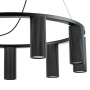 718097 Люстра ROMA 9х28W GU10 (led) MATT BLACK