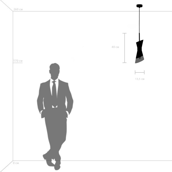 817014 Люстра STRATO 1х40W E14 ХРОМ