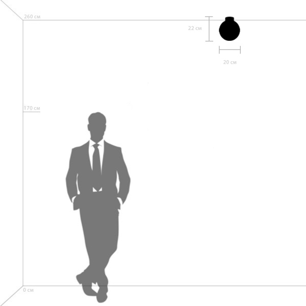 812117 Люстра GLOBO 1х40W E14 matt black/white