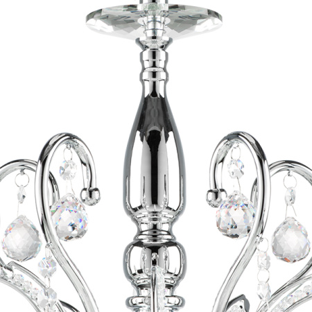 708054 Люстра подвесная ELEGANTE 5х60W E14 ХРОМ