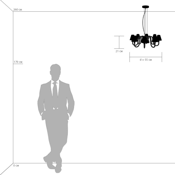 760086 Люстра подв. BIANCO 8х40W G9 ХРОМ БЕЛ. стекло
