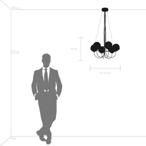 803263 Люстра GLOBO 6х40W E14 ШАМПАНЬ/БЕЛЫЙ