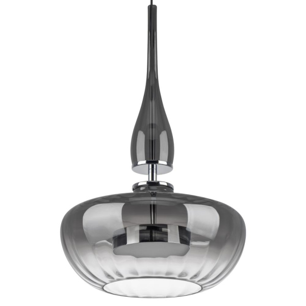 804401 Люстра ASTRA LED 12W 580LM ХРОМ/ДЫМЧАТЫЙ 3000K