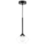 801202 Люстра VETRO 1х6W(led) G9 ЧЕРНЫЙ/ПРОЗРАЧНЫЙ