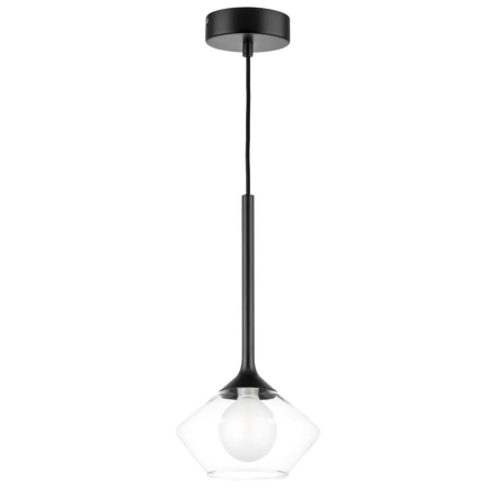 801202 Люстра VETRO 1х6W(led) G9 ЧЕРНЫЙ/ПРОЗРАЧНЫЙ