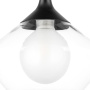 801202 Люстра VETRO 1х6W(led) G9 ЧЕРНЫЙ/ПРОЗРАЧНЫЙ