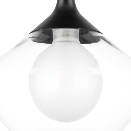 801202 Люстра VETRO 1х6W(led) G9 ЧЕРНЫЙ/ПРОЗРАЧНЫЙ