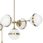 813191 Люстра GLOBO 9х40W E14 electroplating bronze/white