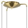 813131 Люстра GLOBO 3х40W E14 electroplating bronze/white