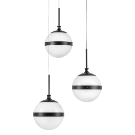 813137 Люстра GLOBO 3х40W E14 black/white
