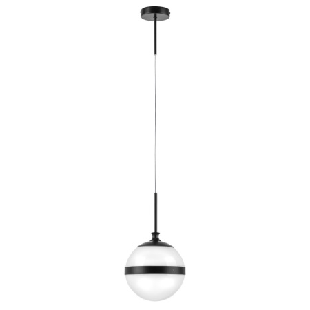 813117 Подвес GLOBO 1х40W E14 black/white