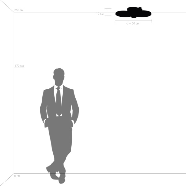 749083 Люстра BREVE LED 80W 6700LM УМБРА 4000K