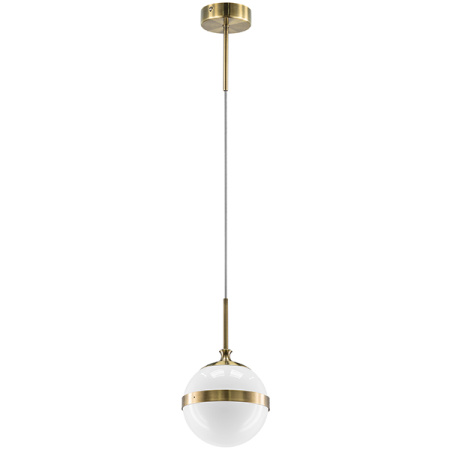 813111 Подвес GLOBO 1х40W E14 electroplating bronze/white