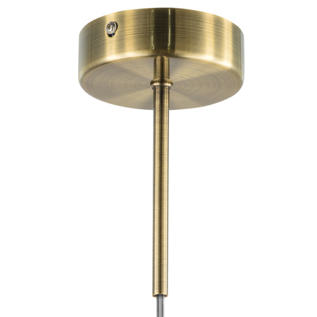 813111 Подвес GLOBO 1х40W E14 electroplating bronze/white