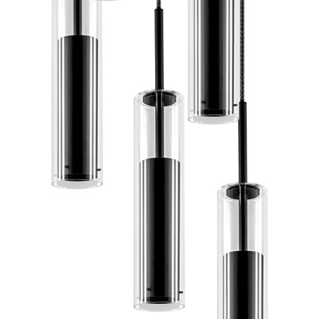756057 Люстра CILINO 5х40W GU10 MATT BLACK