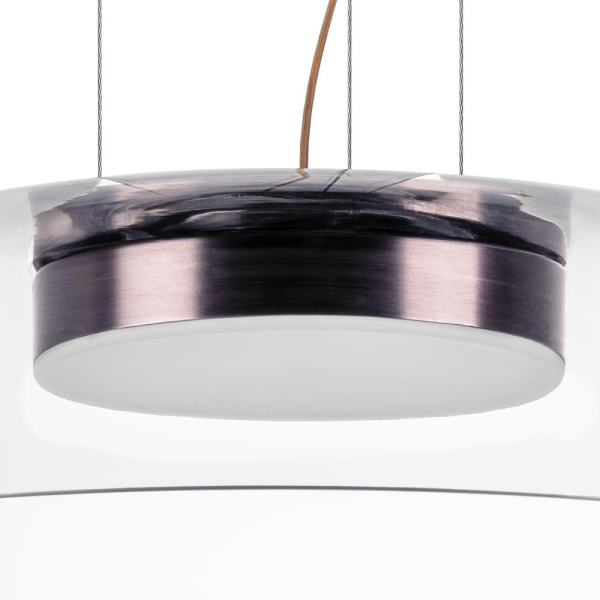 809210 Люстра CELESTA LED 24W 1200LM КОФЕЙНЫЙ/ПРОЗРАЧНЫЙ 3000K