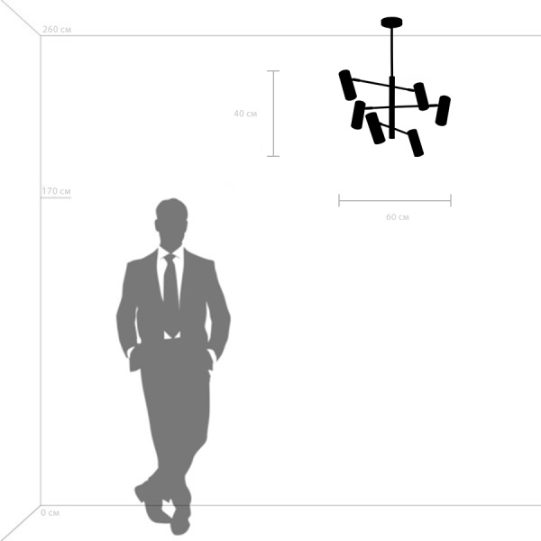 718263 Люстра ROMA 6х28W GU10 (led) CHAMPAGNE GOLD