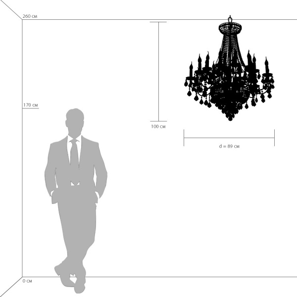 700294 Люстра подвесная CLASSIC 29х60W E14 ХРОМ