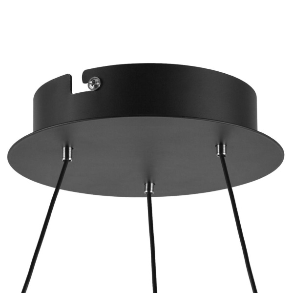 736247 Люстра ROTONDA 21W LED 1053LM 360G ЧЕРНЫЙ 3000K
