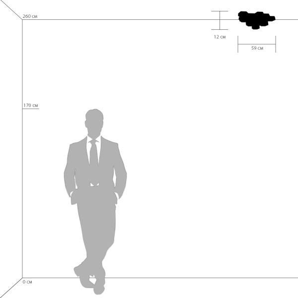 750122 Люстра потол FAVO LED-60W 2880LM Silver 3000K